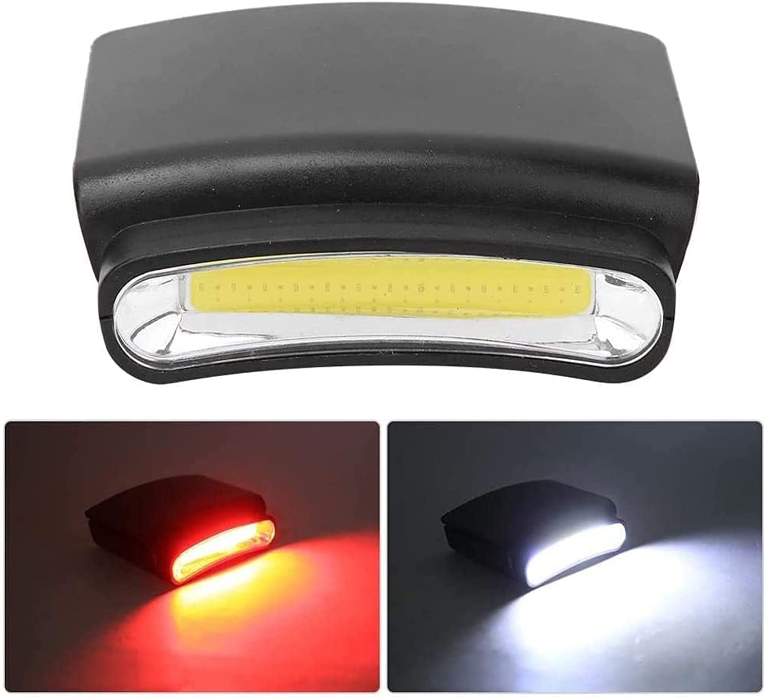 Latarka czołowa Latarka czołowa LED Przenośna mini latarka czołowa LED Zacisk na czapkę Daszek Mini reflektor Na świeżym powietrzu Lampka rowerowa Campingowy reflektor wędkarski Mała latarka
