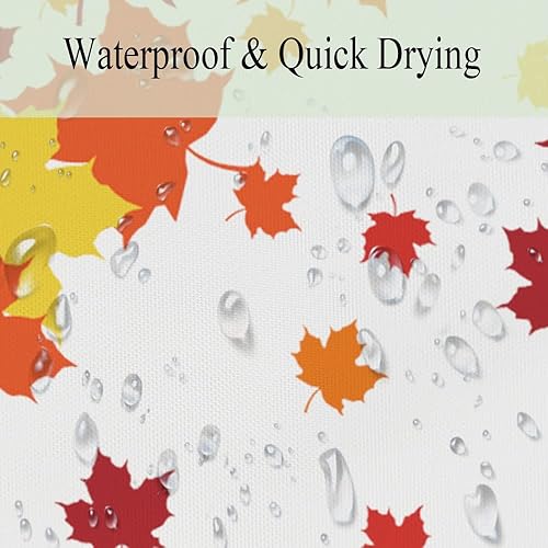 Miniatura 7 de Cortina de ducha de hojas de arce otoñal, cortinas de baño de cosecha de paisaje natural otoñal, 72 x 72 pulgadas