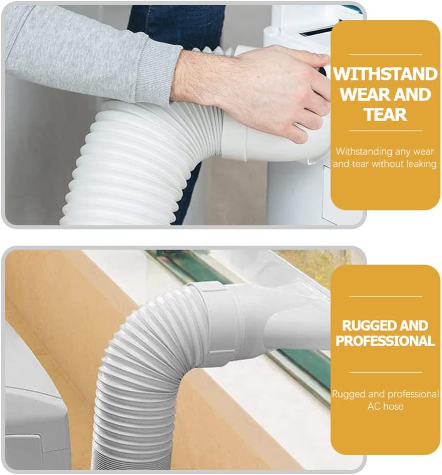 DOITOOL Flexible Vent Replacement Tube Sturdy Air Conditioner Heat Exhaust Hose Easy Install for Portable