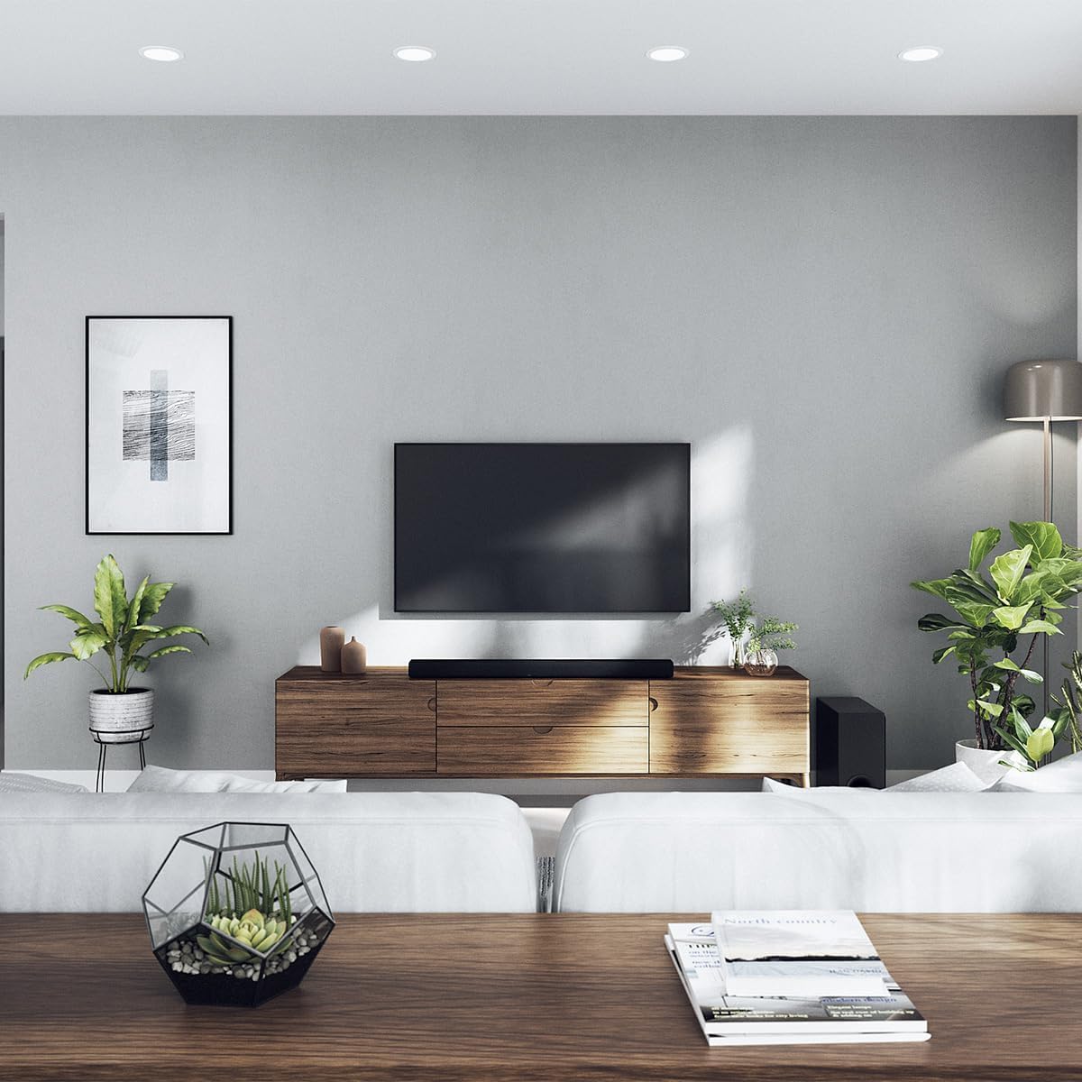 YAMAHA TRUE X BAR 50A Soundbar – Audio Surround Dolby Atmos, Alexa Integrata, Subwoofer Wireless, Clear Voice, HDMI eARC, Bluetooth, AirPlay 2, Spotify Connect – Nero