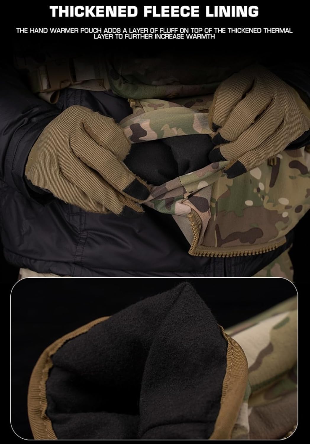 Tactical Hunting Waist Bag Multifunctional Hand Warmer Camping Hiking Travel Accessories Zipper Outdoor Sports Equipment