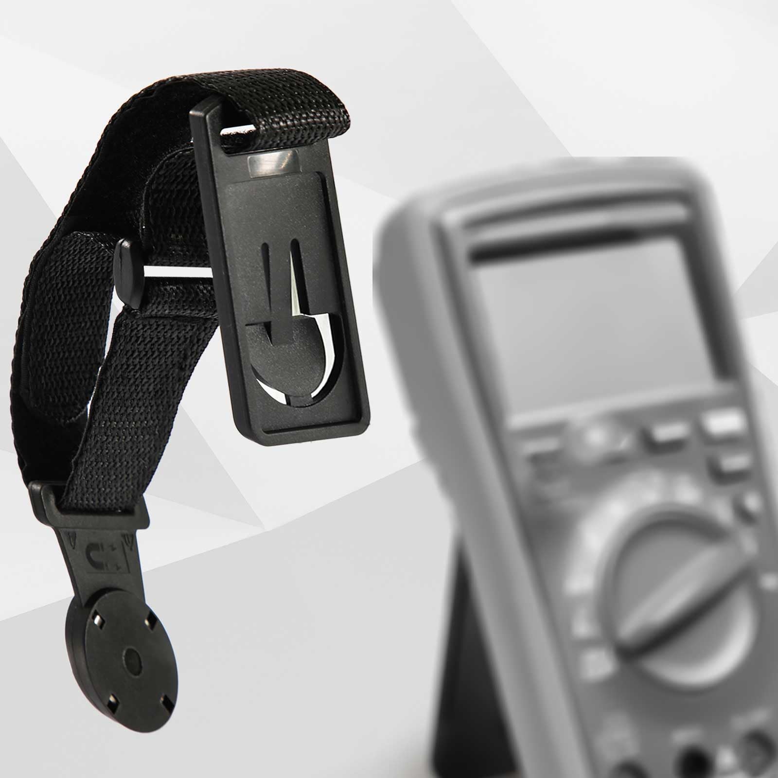 2pcs Magnetic Strap Kit, Hanging Loop Strap Magnet Hanger Kit Hanging Kit Accessories for Fluke Digital Multimeter (Black) - Image 4