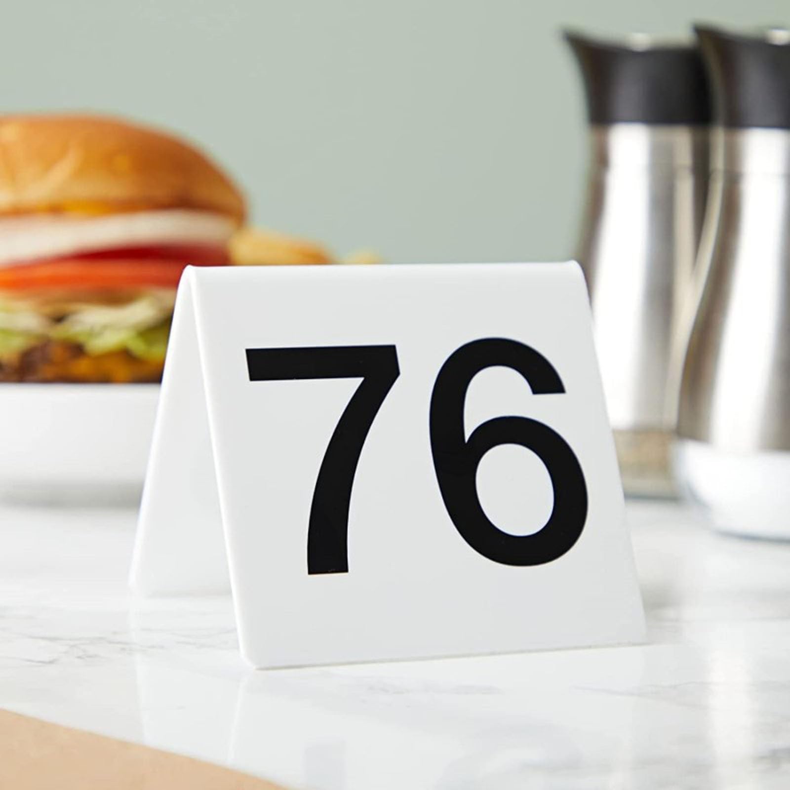 Tarjeta de número de asiento digital de doble cara for restaurante | El almacenamiento apilable ahorra espacio, es resistente al calor, no se deforma fácilmente y(5.5*6.3cm,1-30)