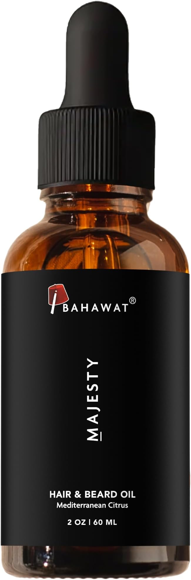 Premium Beard Oil Conditioner & Softener - Your Majesty- 2 ounce - Beard Itch and Dry Skin Relief - Handcrafted from Natural Ingredients - Label may vary