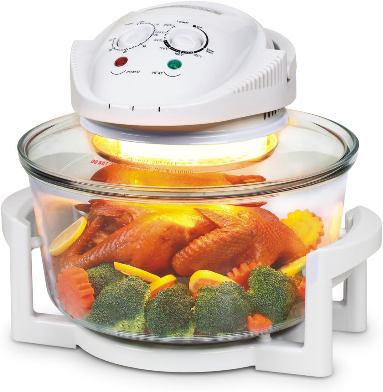 Air Fryer, Microwave, Freezer & Dishwasher Safe, Non-Toxic Glass Portable Cooking System, 6-Cup Glass Containers with Lids