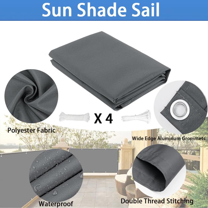 Voile d'ombrage imperméable de qualité supérieure Oxford 420D - 5