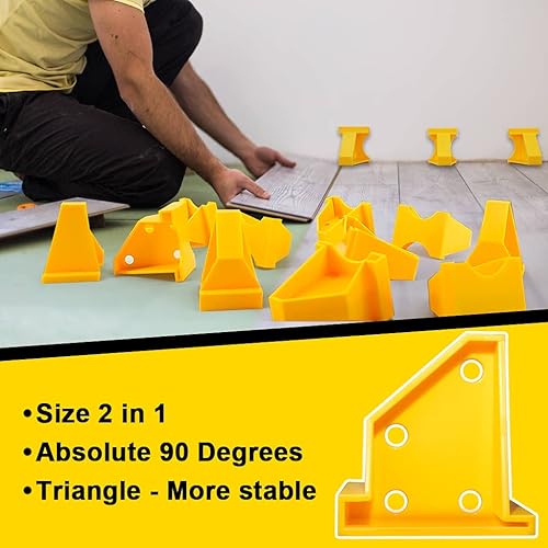 Miniatura 4 de NAACOO - Herramientas de suelo laminado, kit de instalación de pisos de vinilo, herramientas profesionales para pisos de vinilo, bloque de roscado