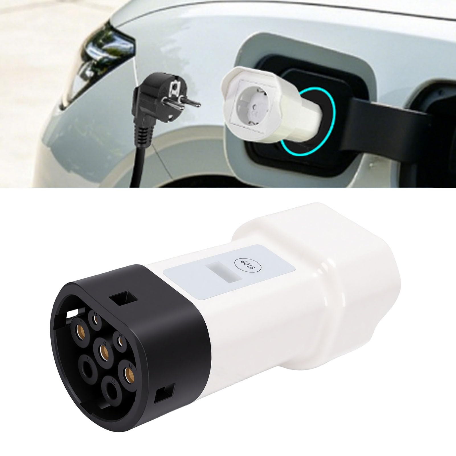 Convertitore di Scarica EV 16A, Adattatore Veicolo Tipo 2
