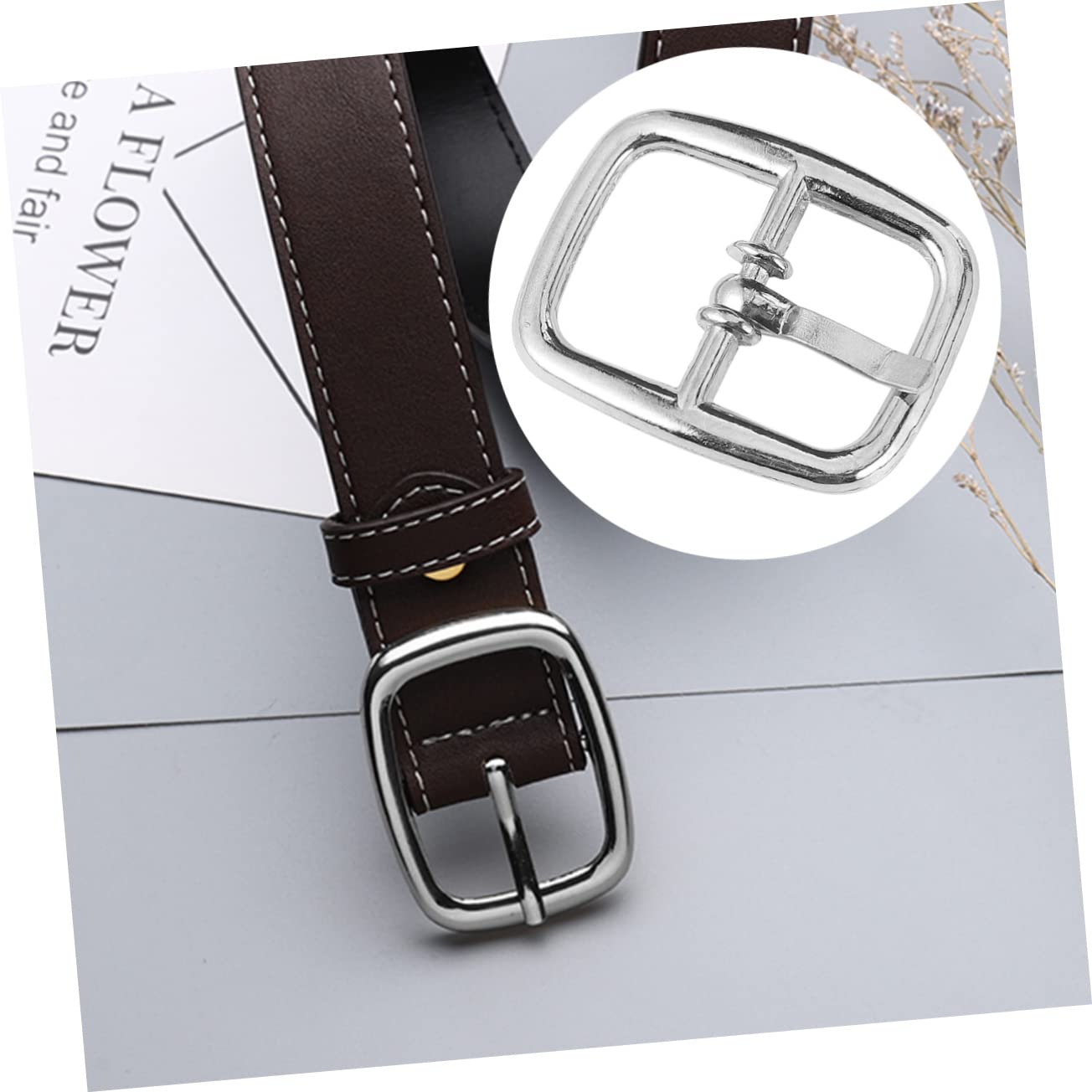 Lurrose 150pezzi Fibbia Per Cinture e Borse Accessori Fai Da Te Resistente e Durevole Argento