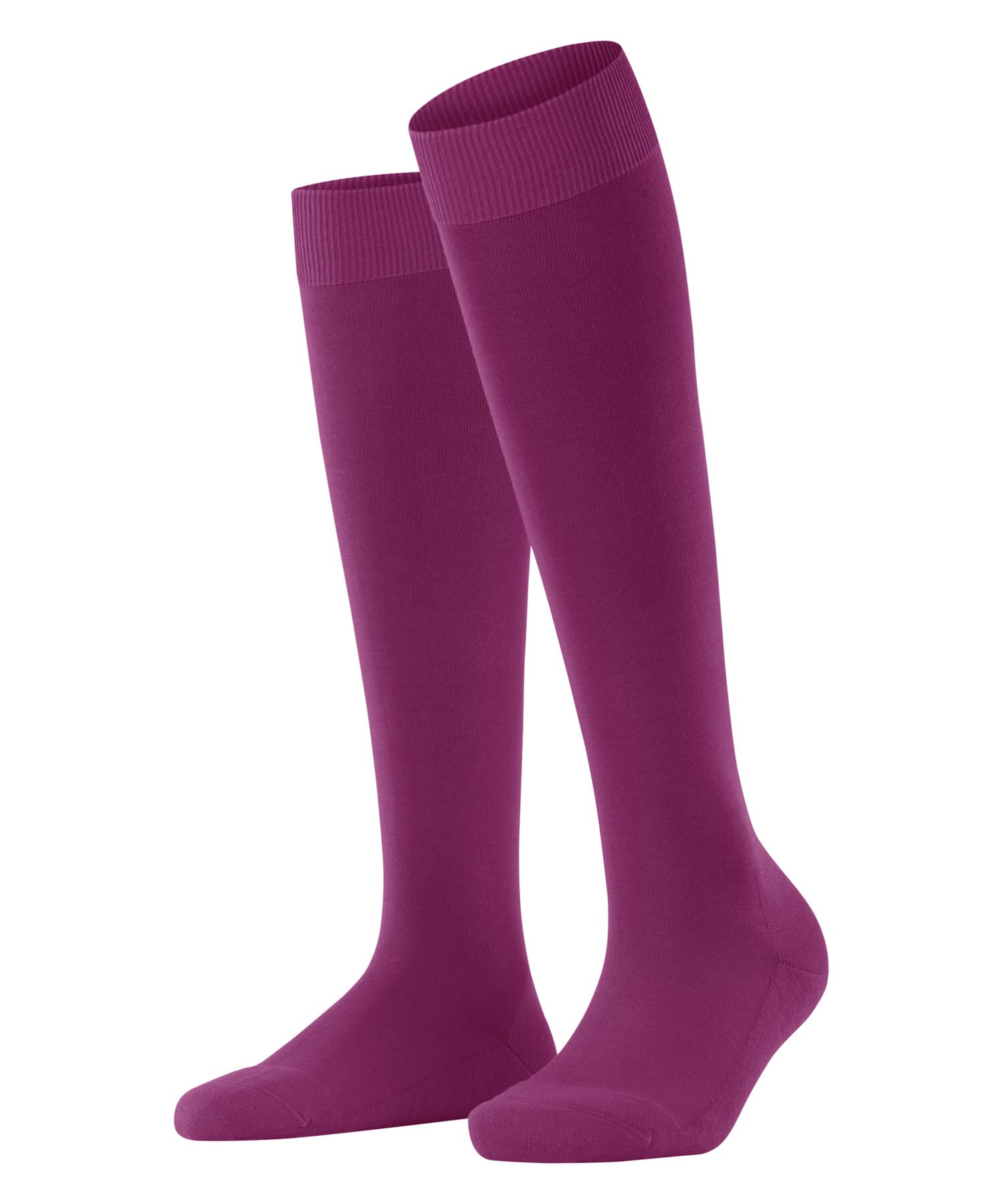 FALKE Women's ClimaWool W Kh Temperature-Regulating Long Plain 1 Pair Knee-High Socks, Red Berry 8390, 5.5-6.5