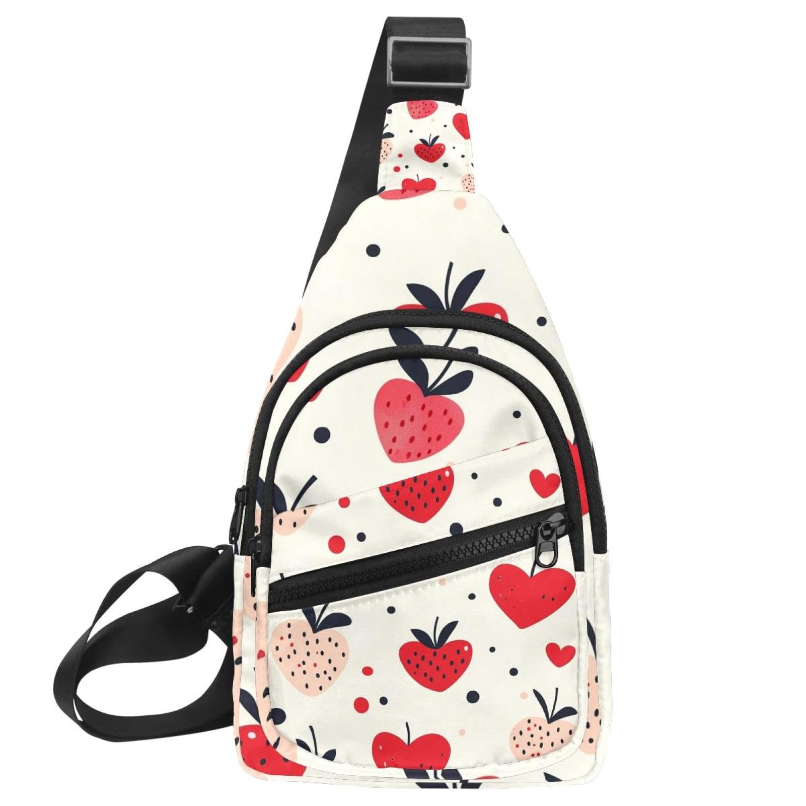 Mochila pequeña bandolera cruzada bolsa de pecho de día frutal 7