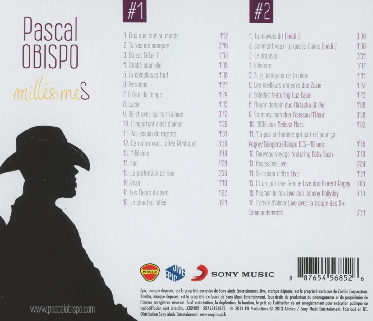 Pascal Obispo : Millésimes