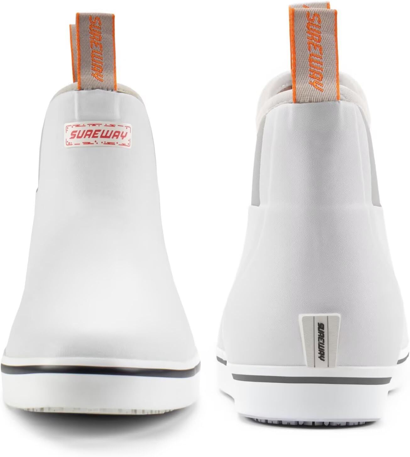 SUREWAY Men's Deck Boots Professional Non-Slip Fishing & Ankle Boating Boot Waterproof Rain Boots, Lightweight Neoprene Rubber Deck Boots - Image 6