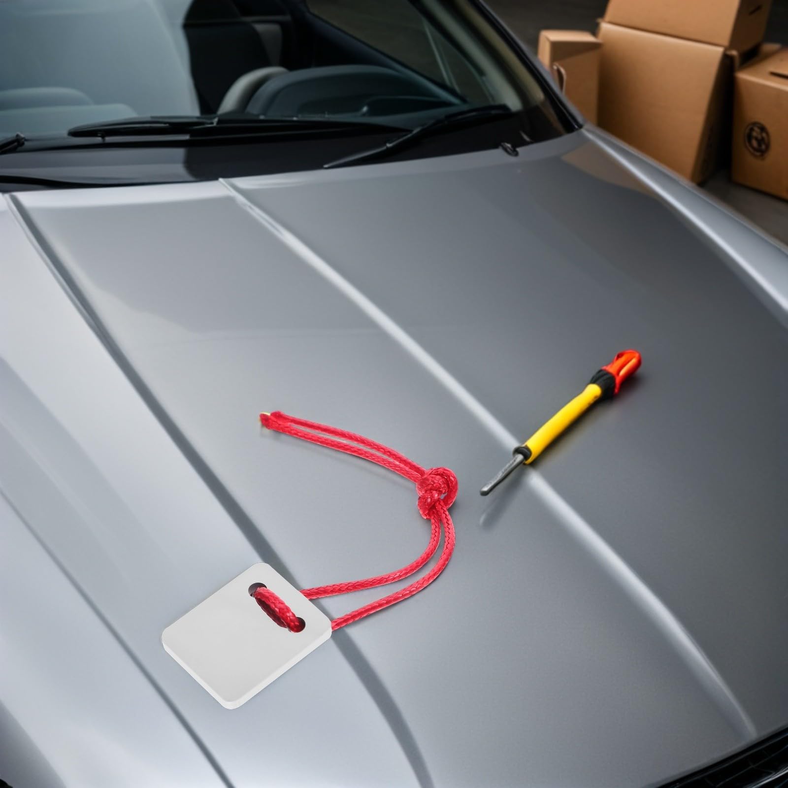 Autolackreparatur Werkzeug aus Titanstahl, Silber, für Karosseriereparatur | Entfernt Oberflächenverunreinigungen, Hält die Schneide Scharf, für Lackkorrektur und Ausbesserung an Fahrzeugen
