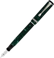Vista 31 de Conklin Duragraph - Pluma estilográfica Forest Green - Punta redonda, elegante herramienta de escritura para caligrafía y firmas Verde bosque
