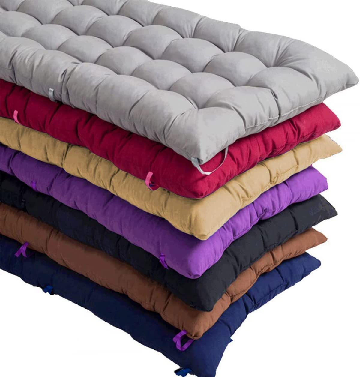 Cuscino Panca Giardino 140x40cm - Cotone Imbottito, Antiscivolo, Per Interni/Esterni, Vari Color - Foto 2