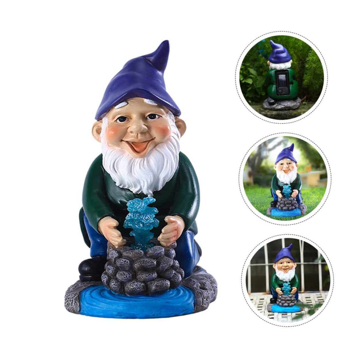 HEMOTON 2 Stück Garten Deko für Außenbereich Wetterfeste Harz Statue für Patio und Terrasse Lustiges für Gartenliebhaber
