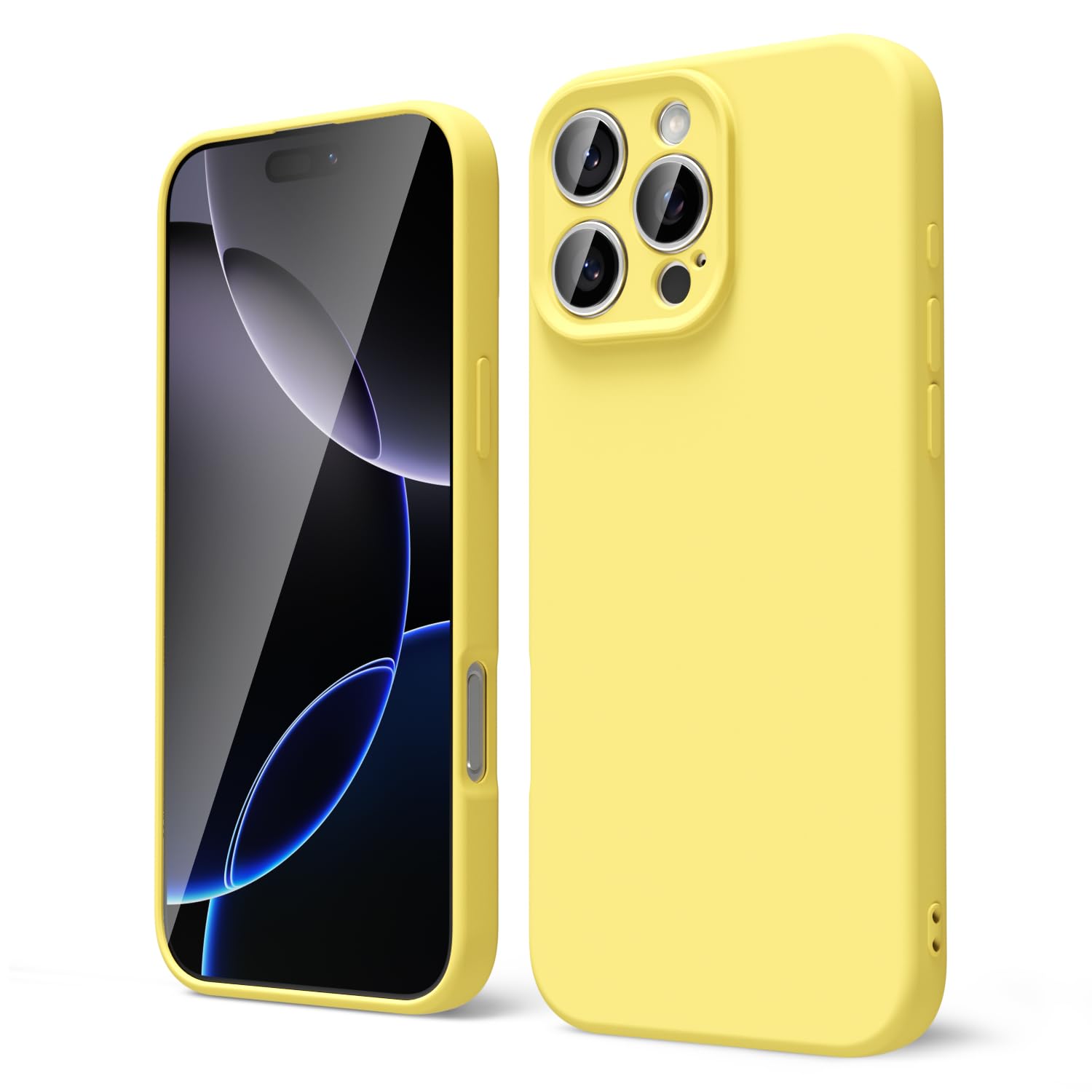 oakxco for iPhone 16 Pro Max Case Liquid Silicone, Soft Rubber Gel Elegant Aesthetic Basic Simple Cover, Cute Thin Slim TPU Matte Solid Color Plain Smooth Case for Women Girl, Light Pink — view 569