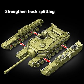 Amazon.com: MISINI Panlos 628010 T28 Heavy Tank Building Kit