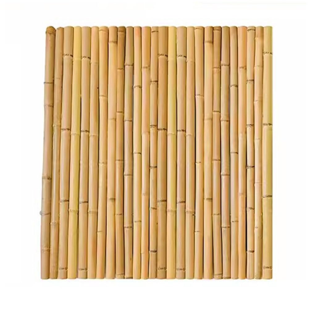 Panneau décoratif en bambou 1x1m habillage robuste et esthétique pour terrasse et jardin