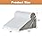 3PCS Wedge Pillow Set for After Surgery, Wedge Pillow for Acid Reflux Relief, Bed Wedge Pillow With Adjustable 9&12inch for Headboard,Sleeping, Orthopedic Memory Foam for Neck&Back Support, White/Grey