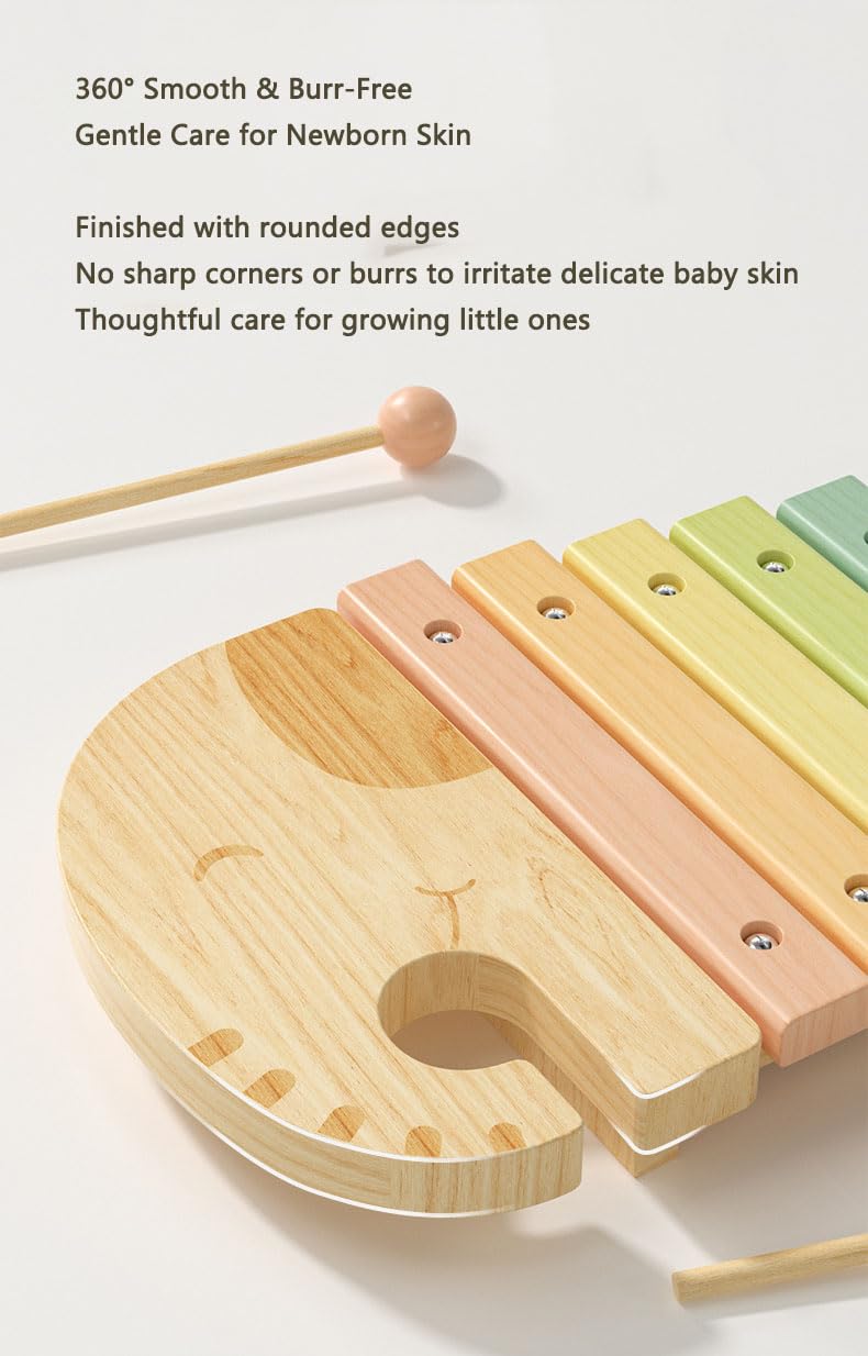 Glockenspiel Xilofono a Otto Toni Xilofono Musicale a Percussione Manuale per Principianti E Adulti Strumento a Percussione Xilofono in Legno Massello Pianoforte