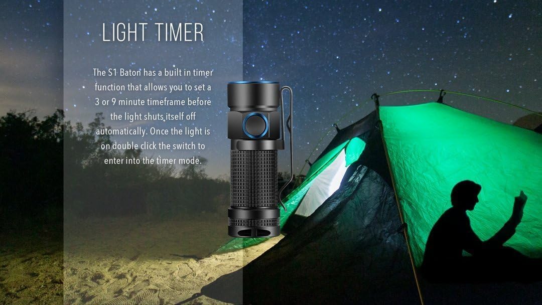 Olight S1 Baton light timer feature