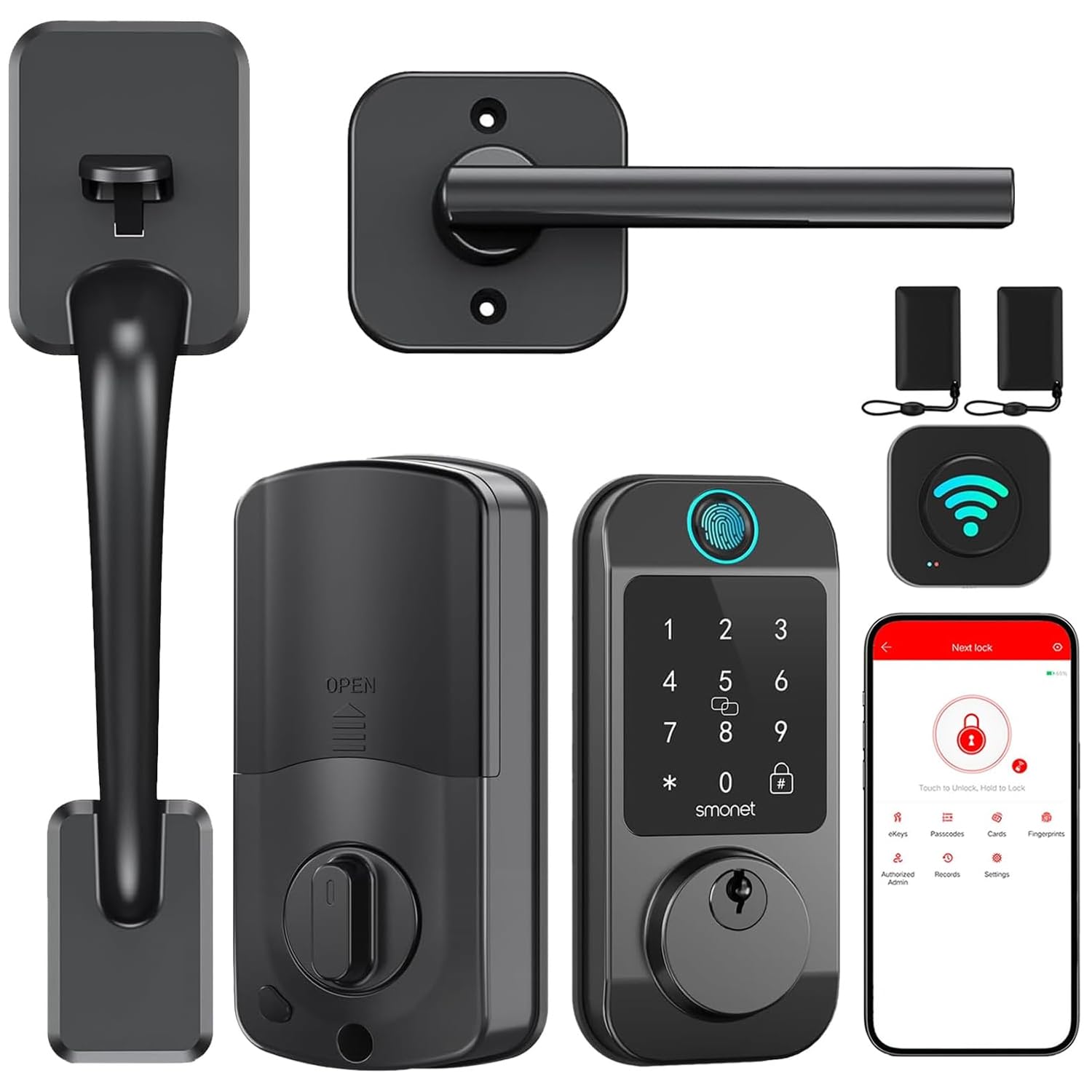 Man receiving a one-time password for remote unlock of SMONET M9 smart lock