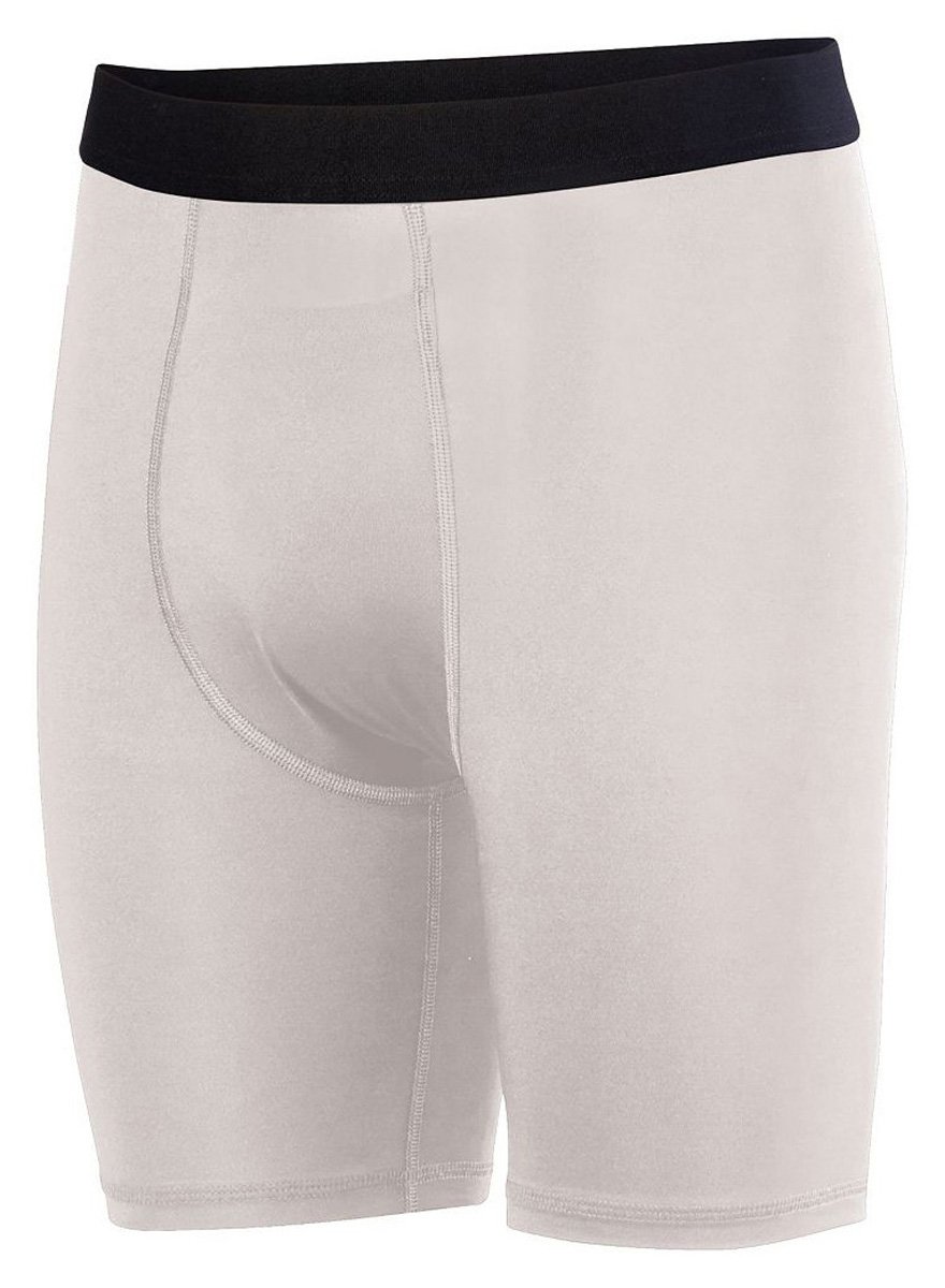 Augusta Sportswear Hyperform Compression Shorts M White