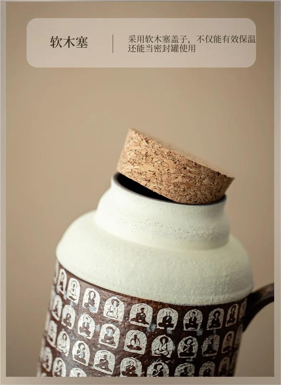 Czajniki do herbaty, czajnik z gliny, stary, kamienny, duża pojemność, izolowany, zestaw do herbaty Kung Fu, 500 ml, Dunhuang Buddha, czajniki do ciepłej wody i serwery do kawy, podróżny zestaw do h