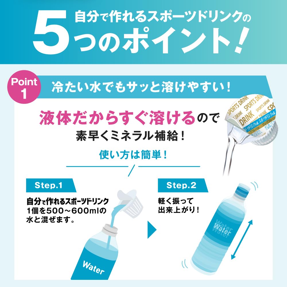 自分で作れるスポーツドリンク9ml×20個×20袋 自分で作れるスポーツドリンク9ml×20個×20袋セット