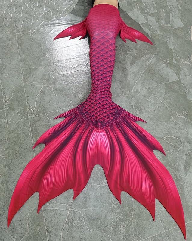 Maillot de bain queue de sirène fuchsia pour entraînement mer - 2