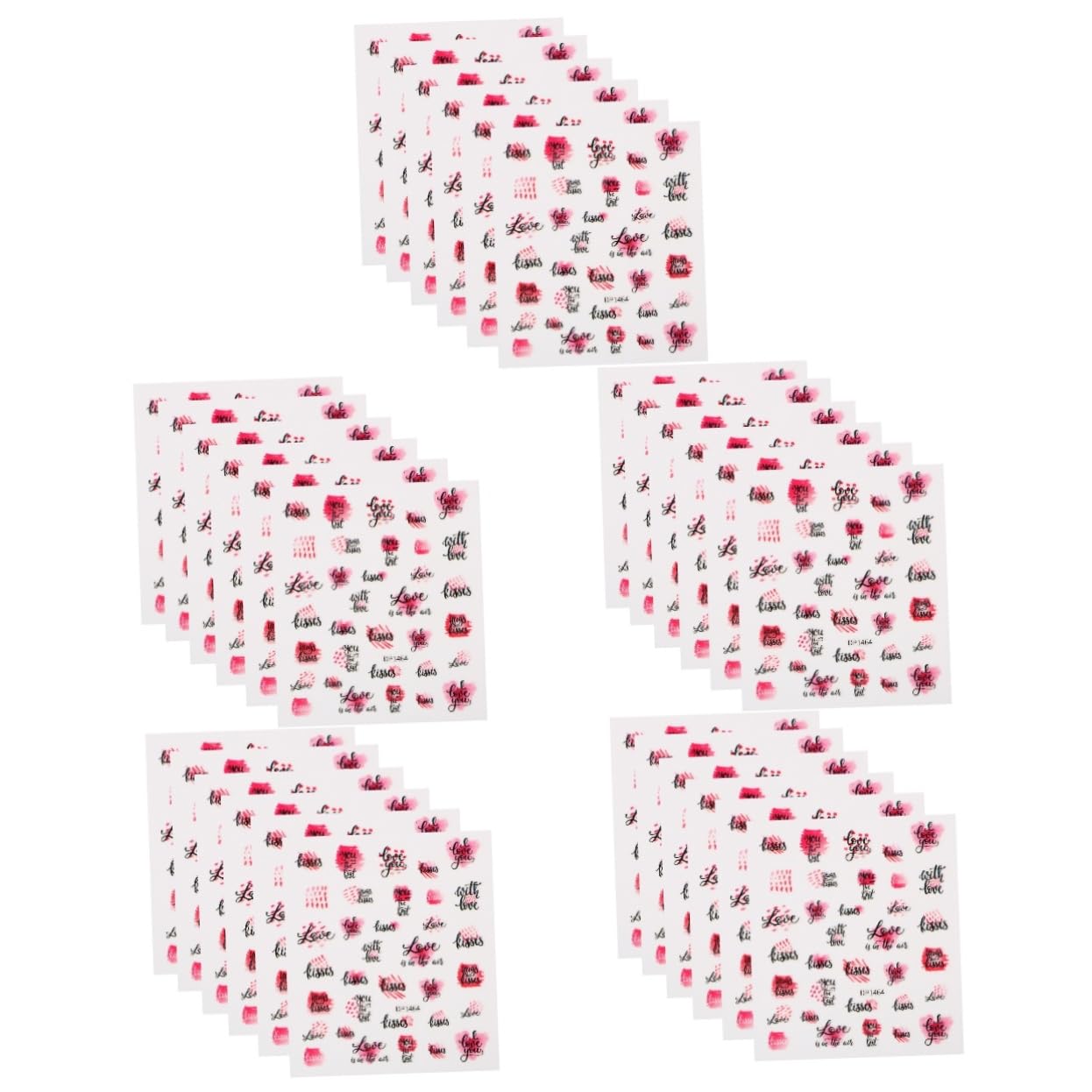 FOMIYES 30hojas Calcomanías Autoadhesivas Para Uñas Decoración De Arte De Uñas Temática De San Valentín Páginas De Stickers Para Manicura Diseño Delicado y Fácil Aplicación