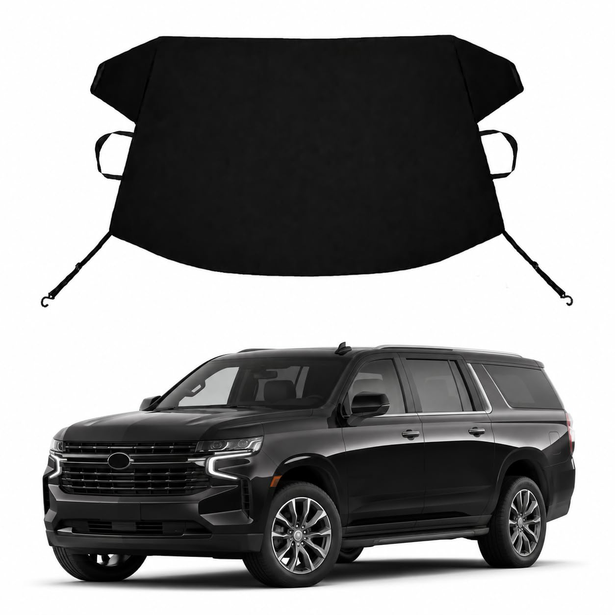 Suburban Custom Windshield Cover for Ice and Snow Chevrolet/Chevy Suburban Heavy Duty 600D Oxford Fabric Windshield Protector Fit Waterproof Frost Snow Cover Winter Car Accessories