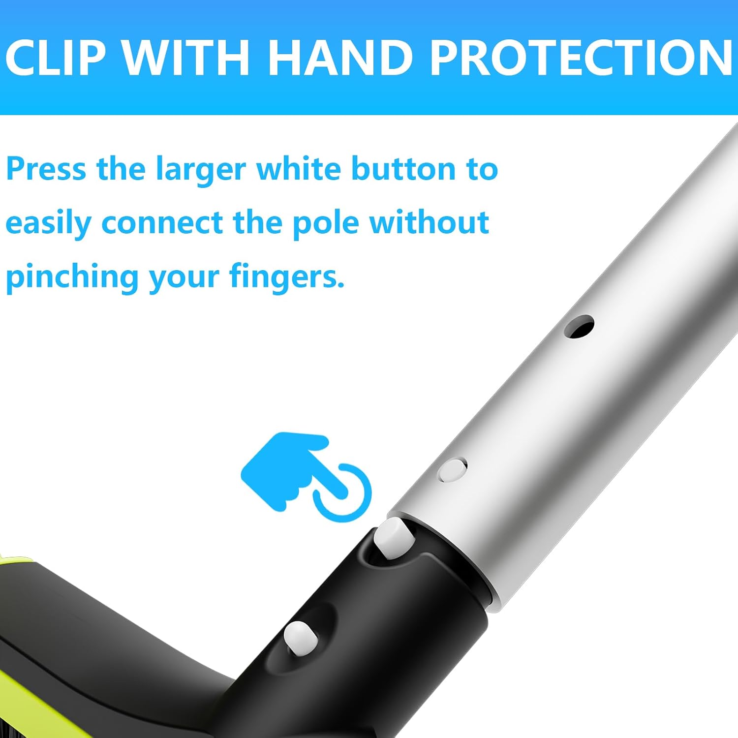 Sepetrel Upgrade Pool Brush Head for Cleaning Walls,Heavy Duty Inground/Above Ground Swimming Pool Scrub Brushes,Suitable for Various Harsh Environments - Image 6