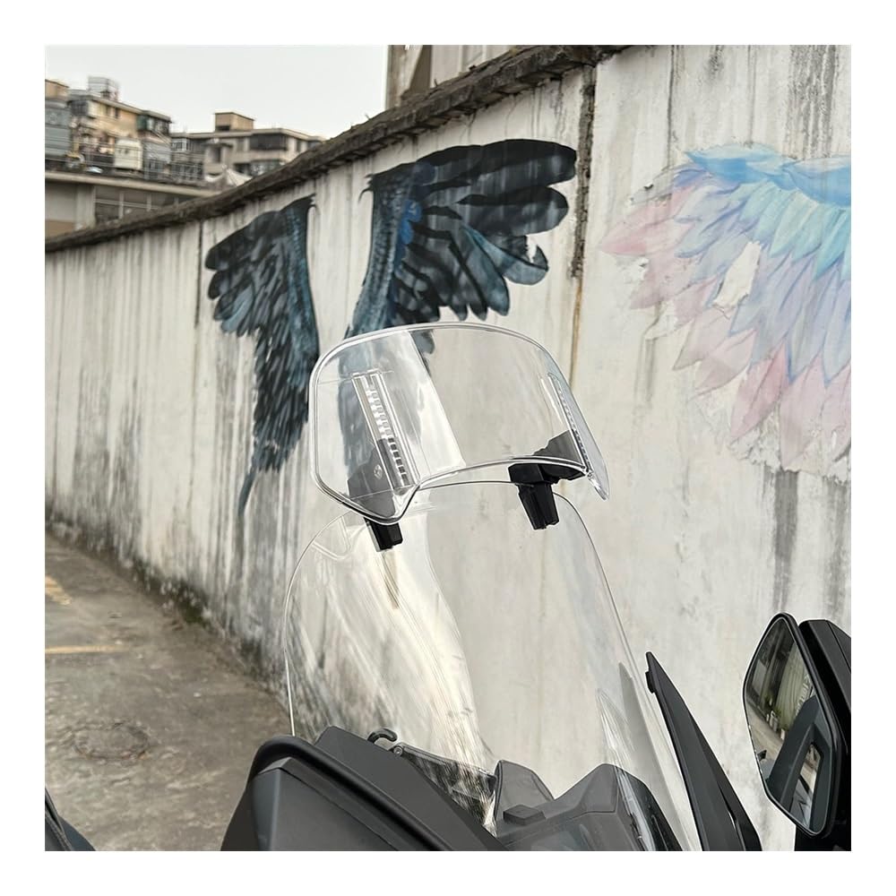 Parabrezza Deflettore Regolabile Per T-MAX 500/530/560 – Spoiler Universale In Plastica Per Maggiore Protezione E Stile