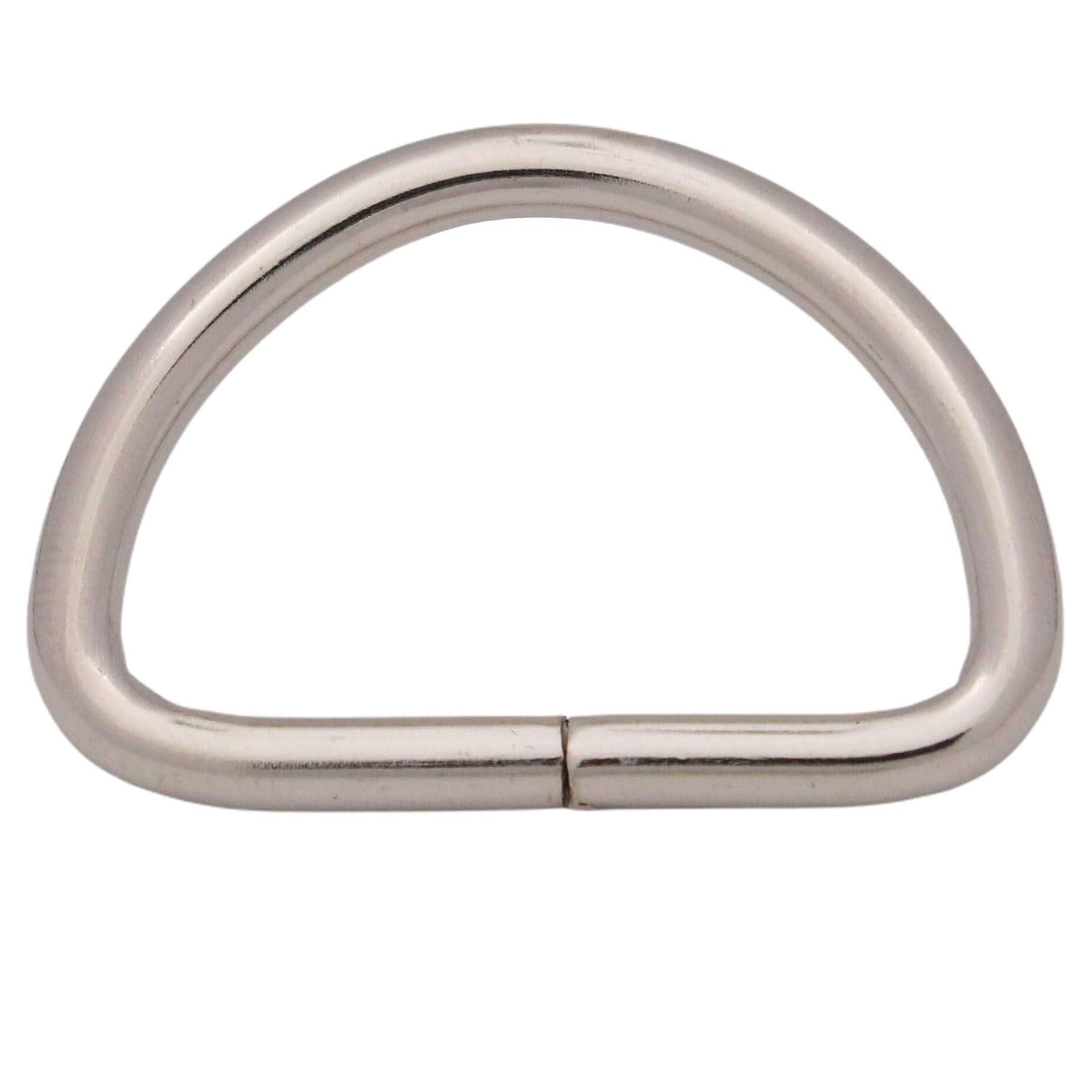 Chuzhao Wu Metal Silvery D Ring 1 Inch Inside Diameter Rings For Ties, Belts & Straps Accessories 30
