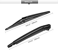 Vista 3 de Conjunto de limpiaparabrisas trasero para Nissan Pathfinder 2013 2014 2015 2016 2017 2018 2019 2020 – Juego de repuesto de limpiaparabrisas trasero