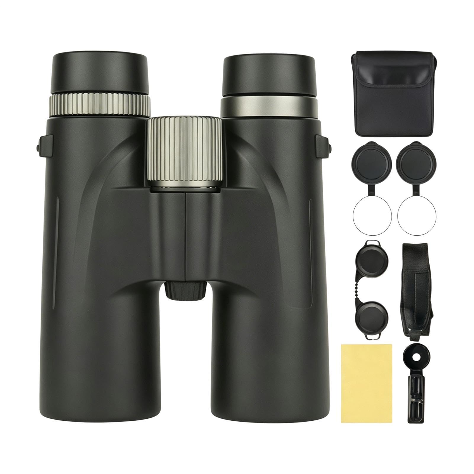 Binocolo da Birdwatching per Adulti Ampia Visuale 12x42 HD Con Visione
