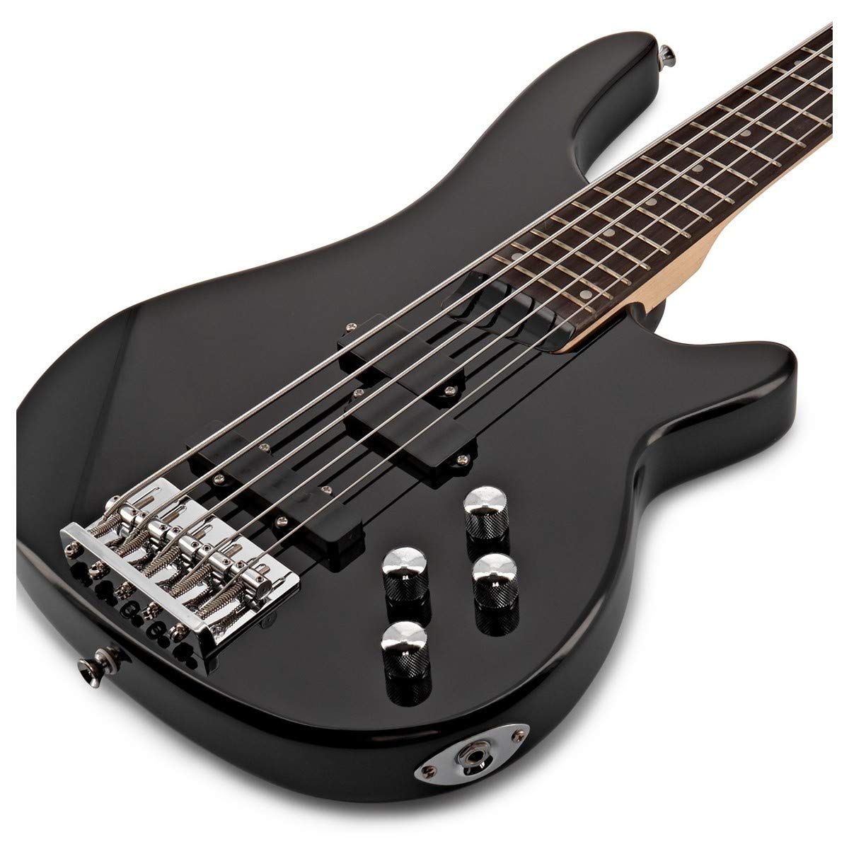Basso a 5 Corde Chicago di Gear4music Nero