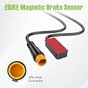 Electric Bike Brake Sensor for BAFANG Ebike Conversion Kit,One Pair Ebike Power Cut Off Cable Compatible with Hydraulic and Mechanical Brake Electric Bicycle(2 pcs, Length:29.9") gallery image