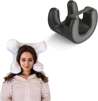 Viora Flawless Anti-Wrinkle Face Pillow - Massage Pillow for Face Down Sleeping - Premium Side Sleeper Pillow - Beauty Pillow to Prevent Facial Aging and Wrinkles Black
