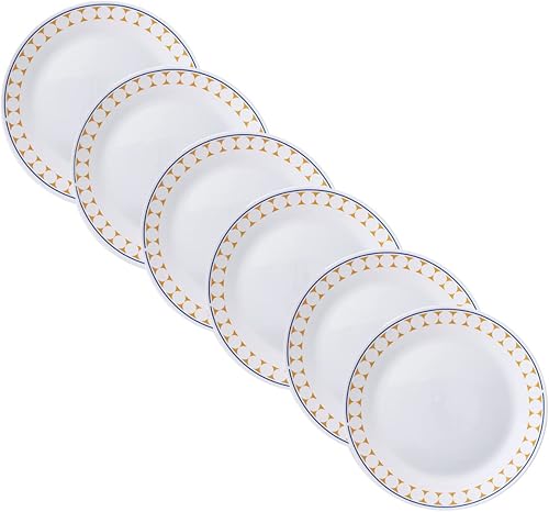 PYREX CP-1863 Milk Glass, Dinner Plate, 10.2 inches (26 cm), Plate, Shatter-Resistant, Lightweight, Microwave Safe, Dishwasher Safe, Tempered Glass,