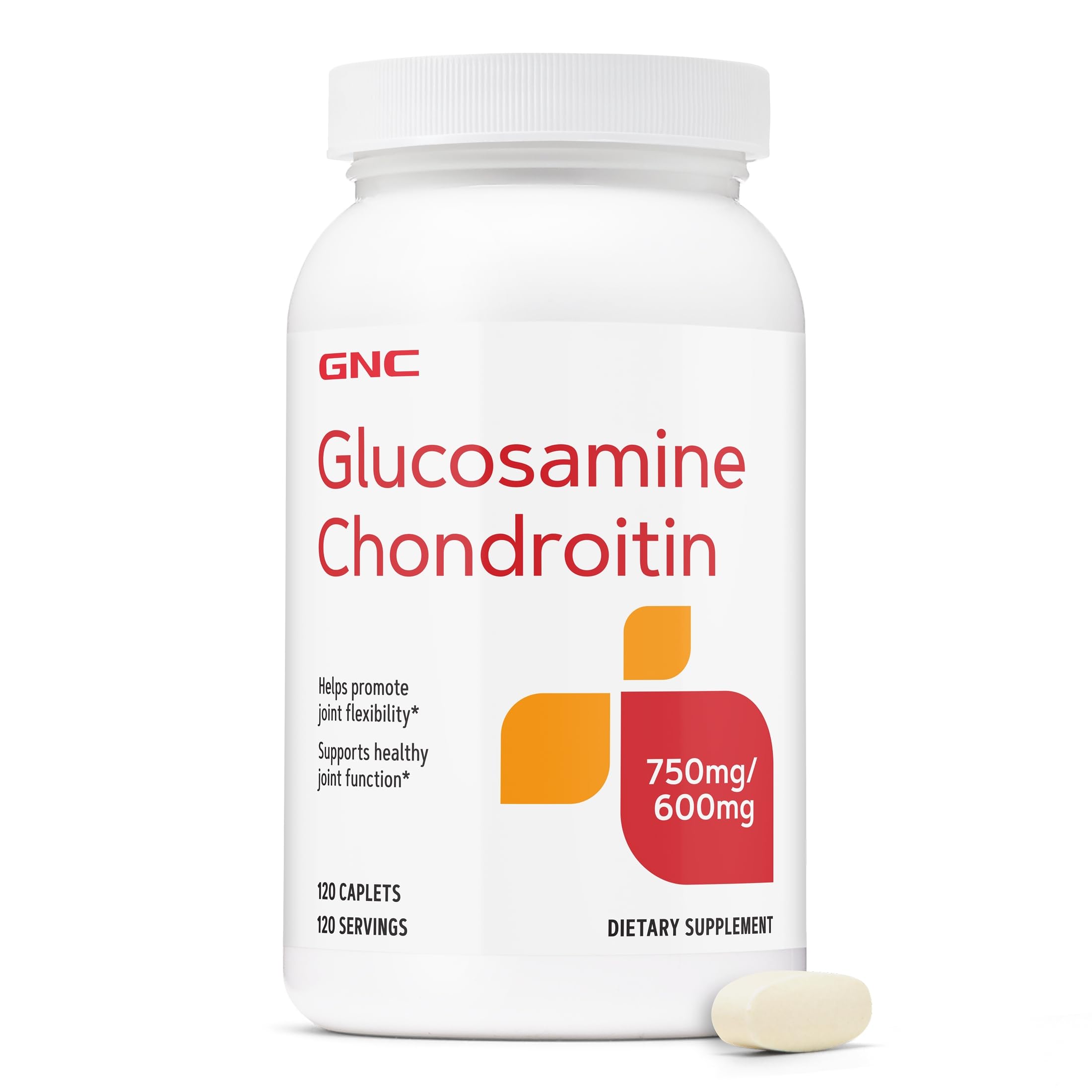 GNC Triple Strength Glucosamine Chondroitin, Mobility Support, 120 Caplets