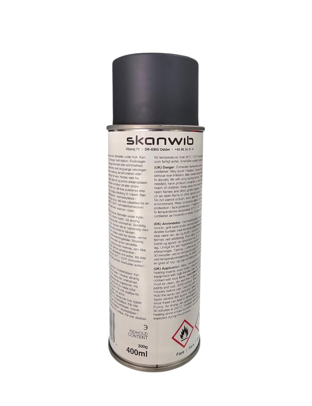 ofenfarbe ofenspray métallisé 400 ml, noir
