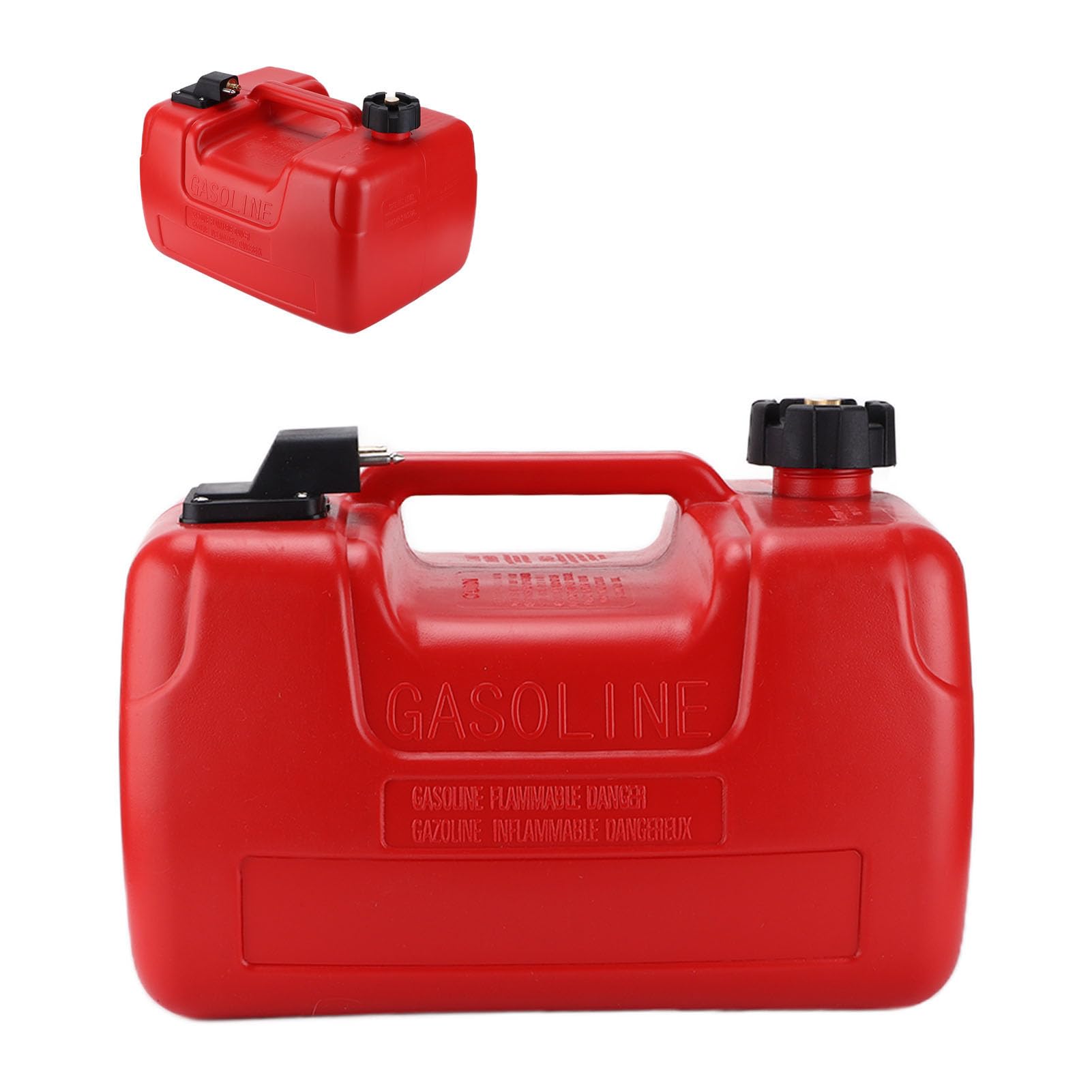 Akozon Tanque de Fueraborda Portátil 12 L Rojo Resistente a la Corrosión