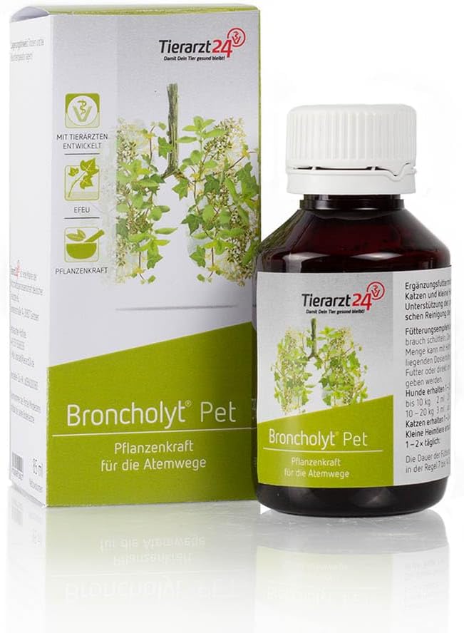 Tierarzt24 Broncholyt Pet 85 ml Supplementary Food for Dogs Cats and Small Pets