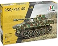 Platz IT0355 1/35 WW2 Germany 7.5cm Pak40/4 Mounted RSO Plastic Model