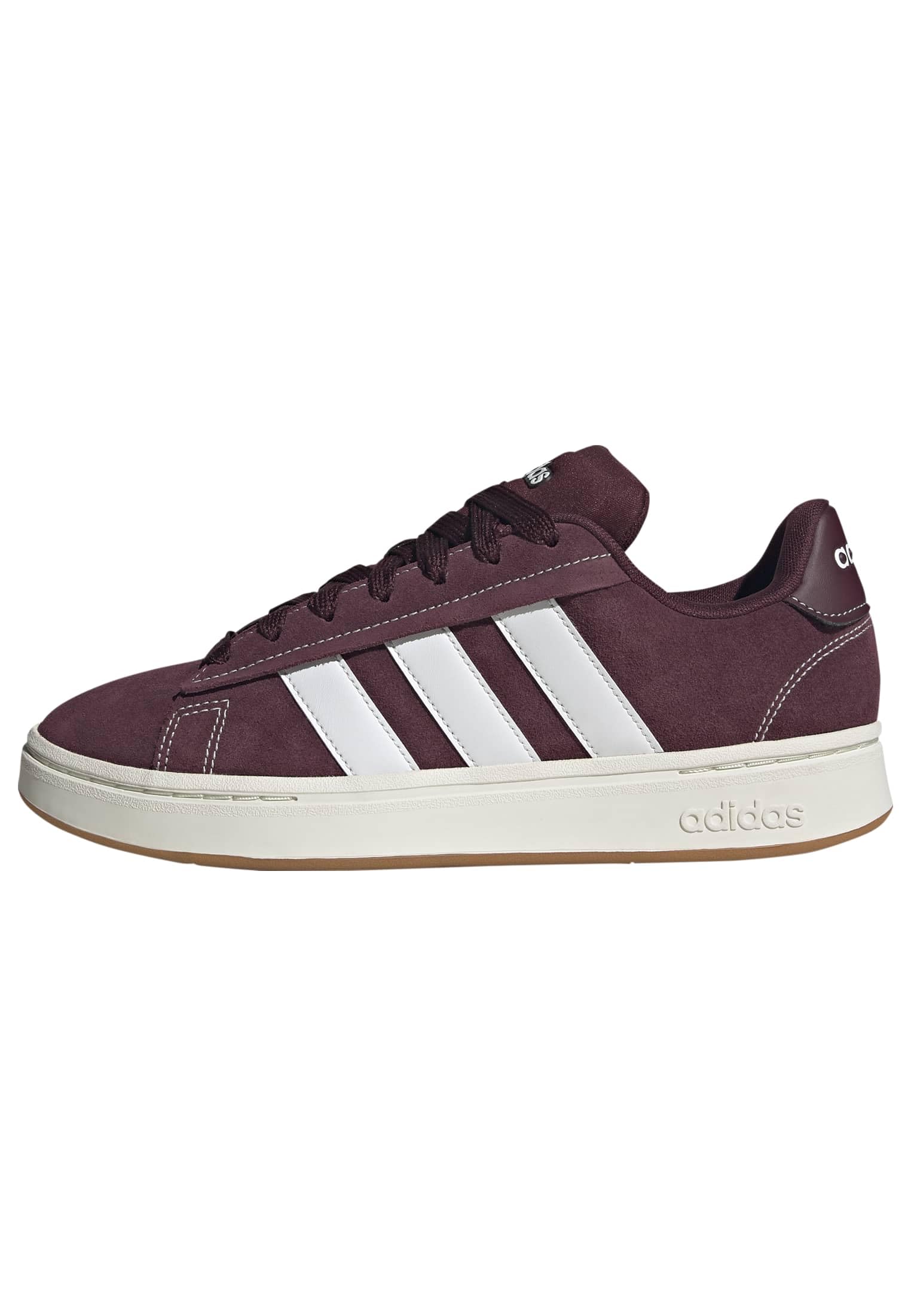 adidas Men's Grand Court Alpha 00S Shoes, Maroon/FTWR white/GUM10, 5 UK
