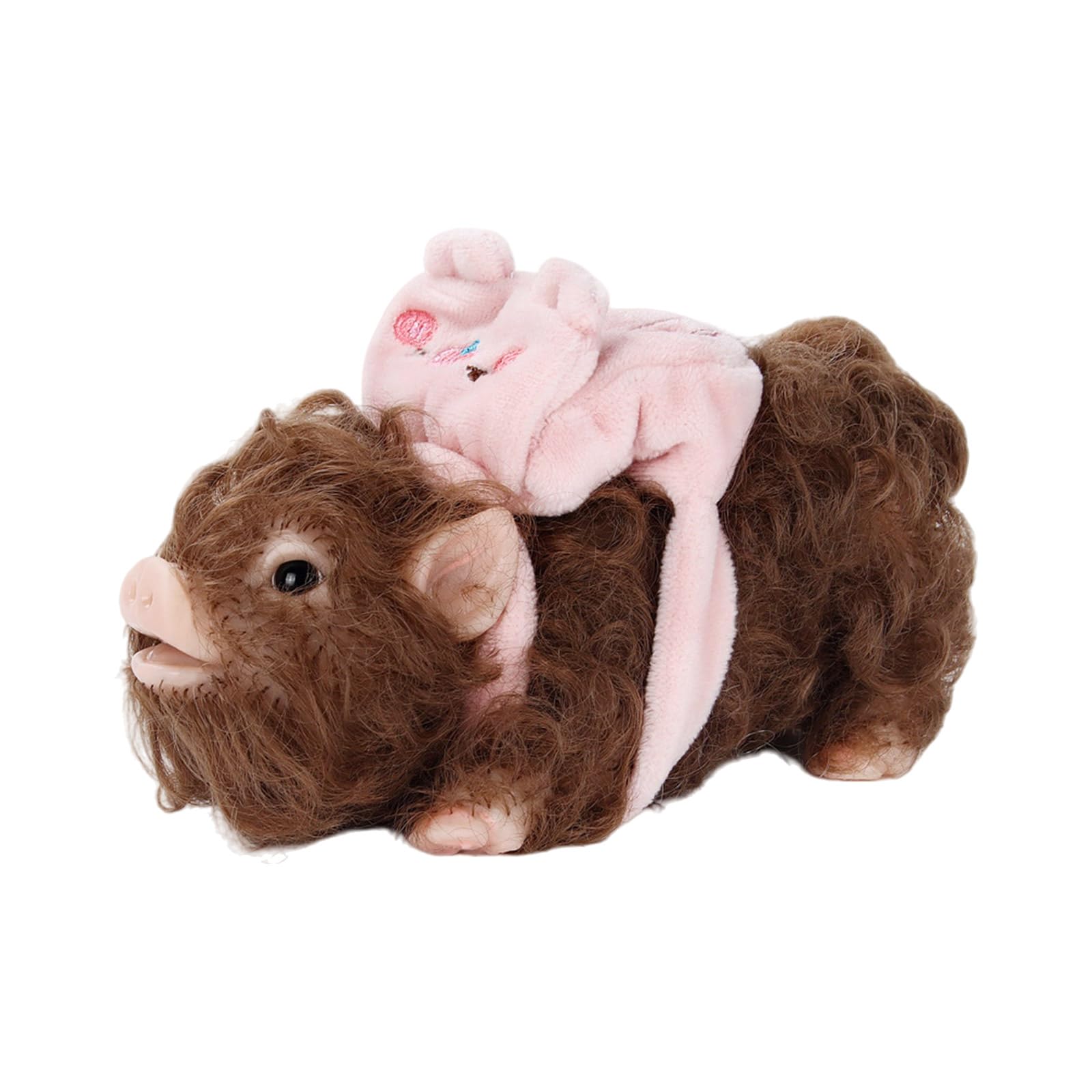 Giocattolo Elastico da spremere in Silicone Piggy con, 2pcs Set | Bambola a forma animale elastica morbida da spremere per bambini adulti Fai finta giocare Attività Genitori
